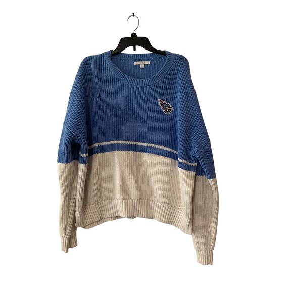 WEAR by Erin Andrews TN Titan's Blue White Women's Sweater XXL - Picture 1 of 11